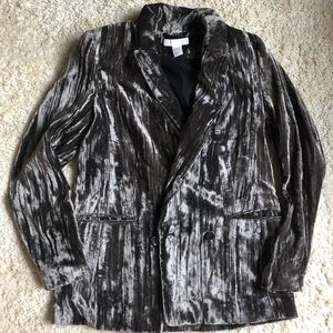 Crushed Velvet Blazer